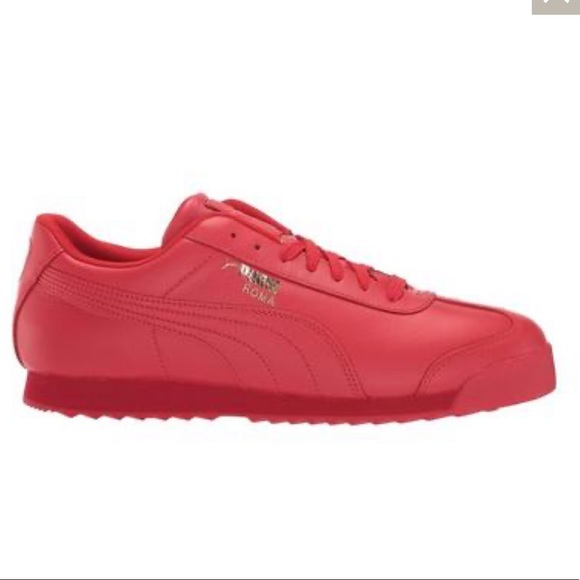 PUMA Roma Basic "Hi Risk Red" Shoe NWOB - Picture 3 of 14